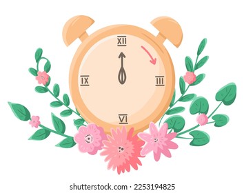 Spring forward concept. Daylight saving time