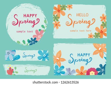 
Spring frame set