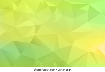 Spring fresh polygonal mosaic background, vector illustration