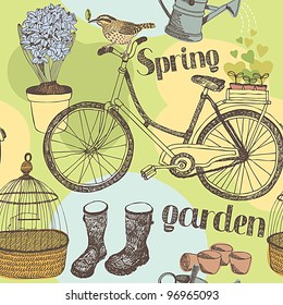 Spring garden background