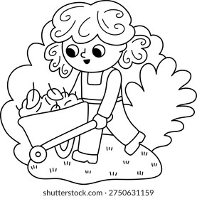 Jardín primavera ilustración en