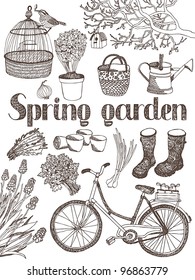 Spring garden card