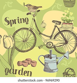 Spring garden pattern