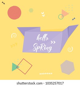 spring geometric background