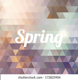 Spring geometric background 