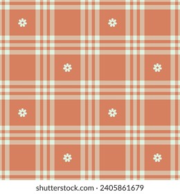 Spring gingham pattern, seamless checked plaids. Pastel vichy background for tablecloth, napkin, dress, Easter holiday textile design