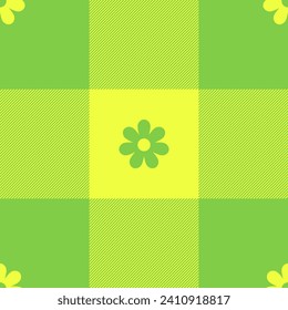 Spring gingham pattern, seamless checked plaids. Pastel vichy background for tablecloth, napkin, dress, Easter holiday textile design
