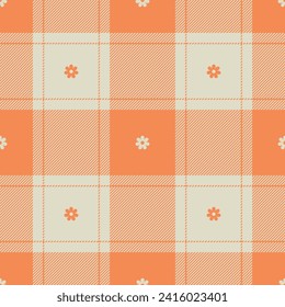 Spring gingham pattern, seamless checked plaids. Pastel vichy background for tablecloth, napkin, dress, Easter holiday textile design