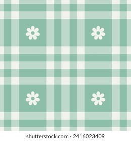 Spring gingham pattern, seamless checked plaids. Pastel vichy background for tablecloth, napkin, dress, Easter holiday textile design