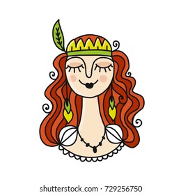 Spring girl, sketch for your design