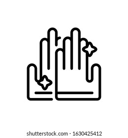  Spring, gloves icon, elements of Spring icon set, premium line icon for web design and app development
