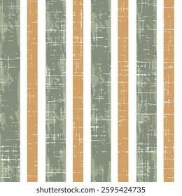 Spring gold green theme stripes pattern. Coloured boho Pattern Brushused for textiles.farmhouse style stripes texture on white background.