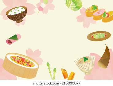 Spring Gourmet Watercolor Illustration Poster