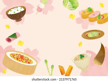 Spring Gourmet Watercolor Illustration Poster