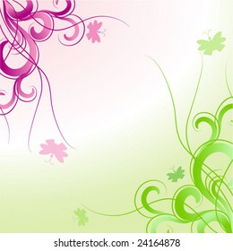 spring green abstract