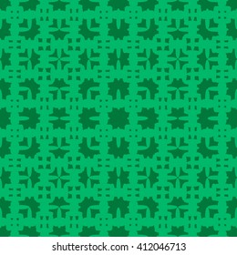 Spring green abstract background, striped textured geometric seamless pattern