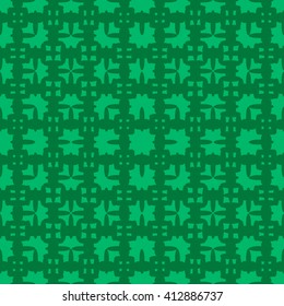 Spring green abstract background, striped textured geometric seamless pattern