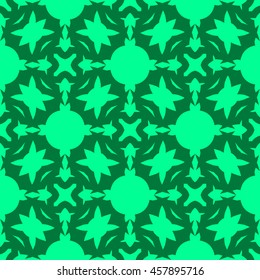 Spring green abstract background, striped textured geometric seamless pattern