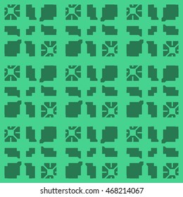 Spring green abstract background, striped textured geometric seamless pattern