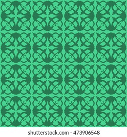 Spring green abstract background, striped textured geometric seamless pattern
