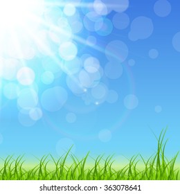 Spring Green Background. Vector Illustration EPS10