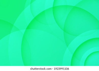 fondo verde primavera. fondo de círculo 3d abstracto.