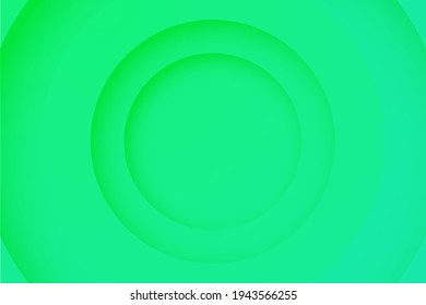 spring green backgrounds. Abstract 3d circle papercut layer background.