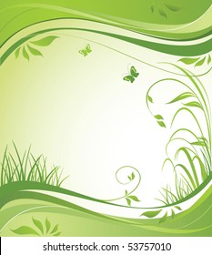 Spring green banner