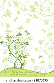 Spring green banner