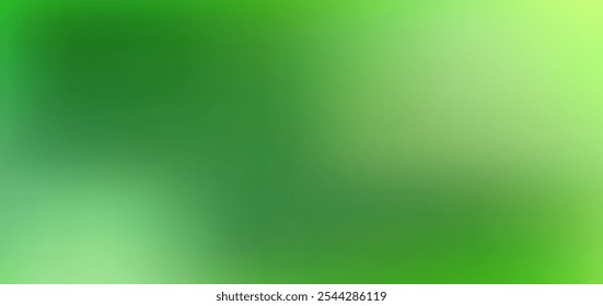 Spring green bright abstract background with gradient colors. Warm tone gradient with blur colors. Vector illustration for your design