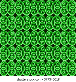 Spring green color ornamental background. Seamless pattern background. St. Patrick's day background. Vector illustration