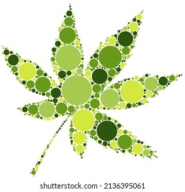 spring green leaf circle point vector