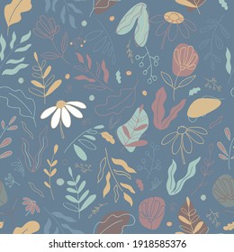 Spring green leaves seamless pattern. EPS10
