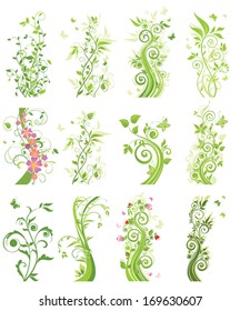 Spring green trees