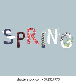 spring, greeting card
