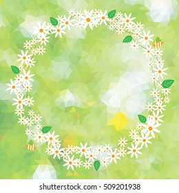 Spring greeting card.