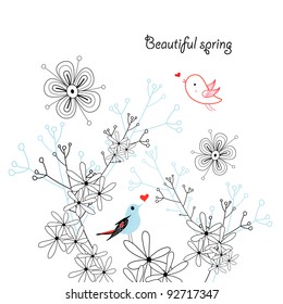Spring greeting card