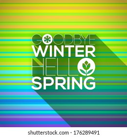 Spring greeting design - vector illustration