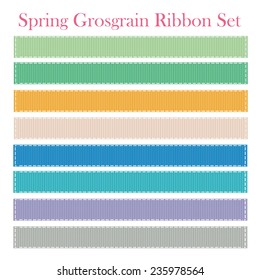 Spring Grosgrain Ribbon Set