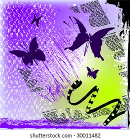 spring grunge background illustration