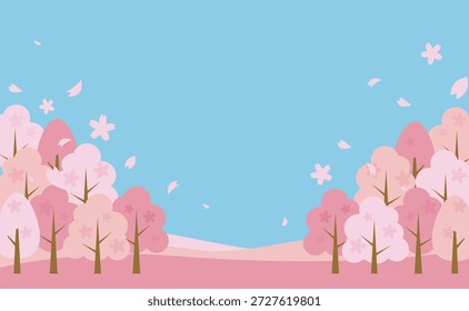 Spring Hanami Cherry Blossom Szenenrahmen