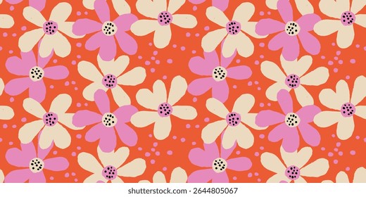 Patrón sin fisuras de textura de tiza dibujado a mano de primavera para tela, textiles, prendas de vestir, papel de regalo, cubierta, Anuncio, decoración de interiores, fondos abstractos. 