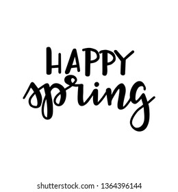Spring Hand drawn typography poster. Conceptual handwritten phrase Home and Family T shirt hand lettered calligraphic design. Inspirational vector