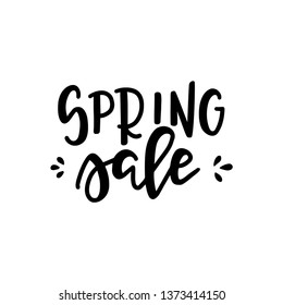 Spring Hand drawn typography poster. Conceptual handwritten phrase Home and Family T shirt hand lettered calligraphic design. Inspirational vector