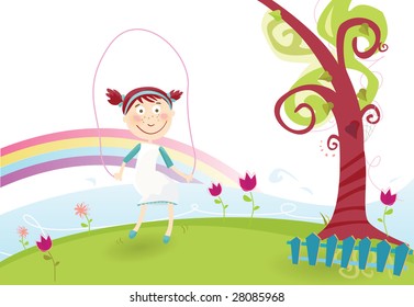 Spring is here! Girl in spring nature. See similar pictures in my portfolio!