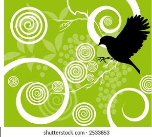 spring is here vector
