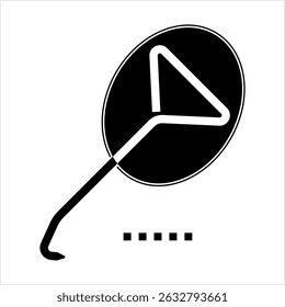 Spring Hook Puller Icon, T Handle Pipe Pulling Hook Tool, Exhausts Mount, Exhaust Pipe Puller Hook Vector Art Illustration