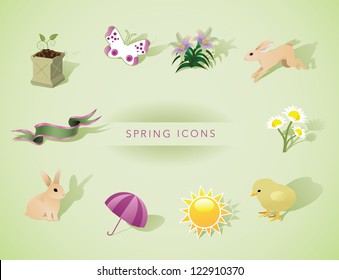 Spring Icon Set