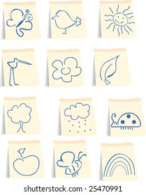 spring icon set