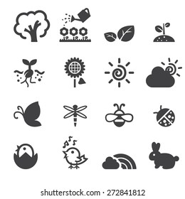 spring icon set